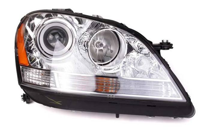 Mercedes Headlight Assembly - Passenger Side (Halogen) 164820386164 - Hella 263036061